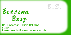 bettina basz business card